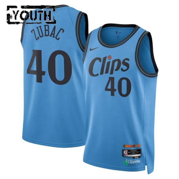 Los Angeles Clippers Trikot Ivica Zubac Nike 2024-25 City Edition Blau Swingman - Kinder